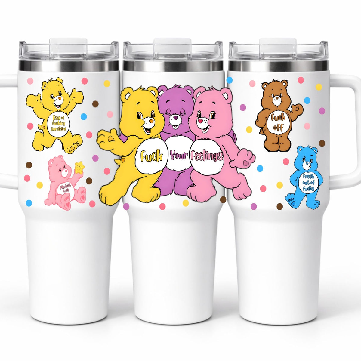 D-1507 SWEAR BEARS 40 OZ WRAP 11"W X 5"H