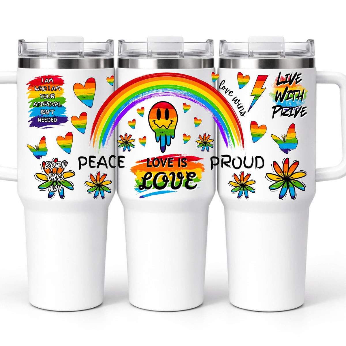 D-1520 LOVE WINS 40 OZ WRAP 11"W X 5"H