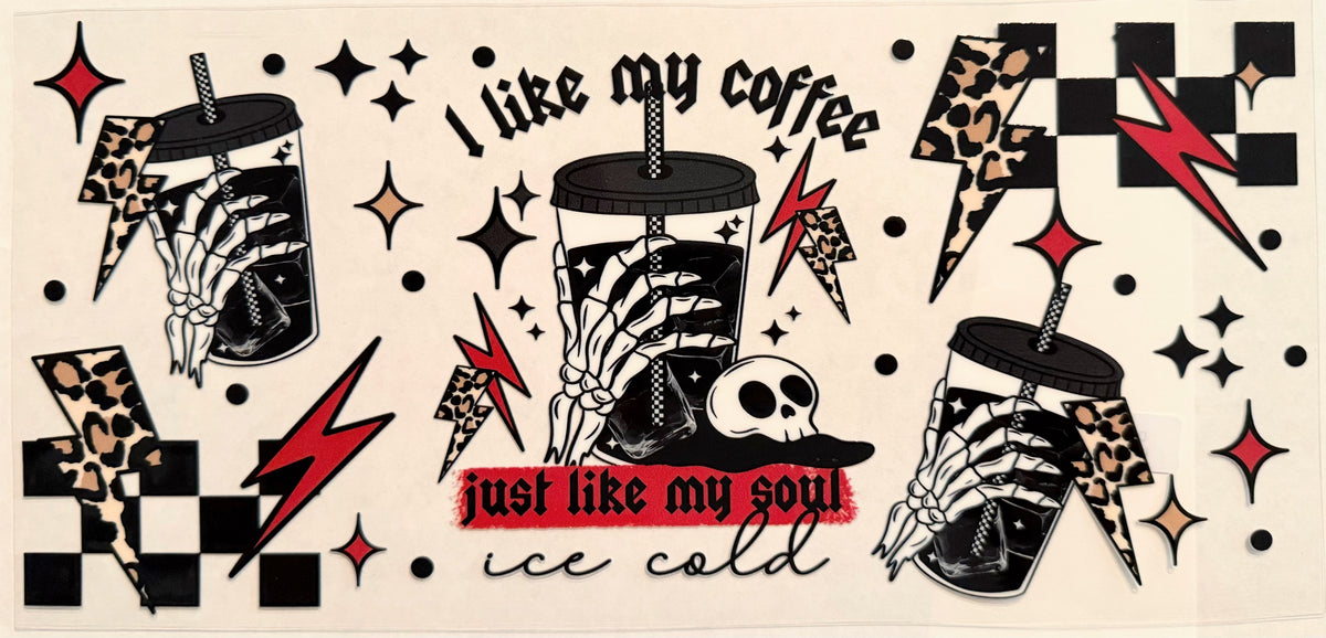D-1554 COFFEE SOUL 40 OZ WRAP 11"W X 5"H
