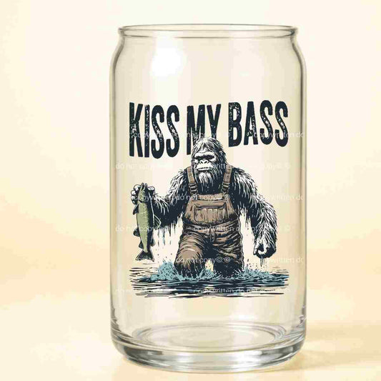A-1103  KISS MY BASS  3.75"w x 4"h