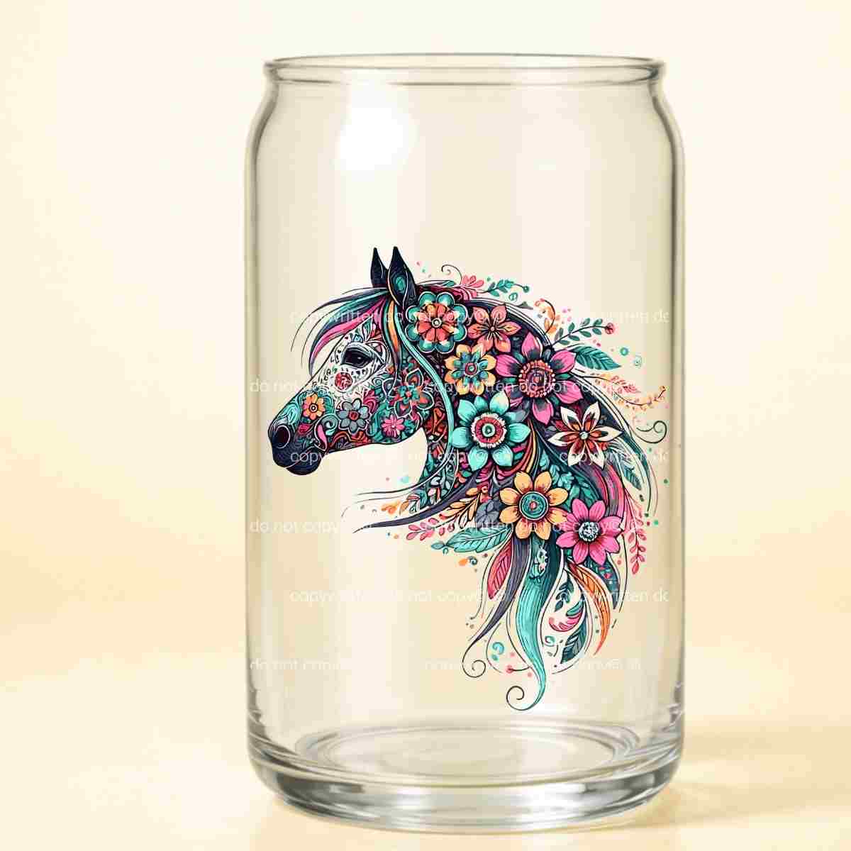 A-1104 FLOWER HORSE 3.75"w x 3.5"h