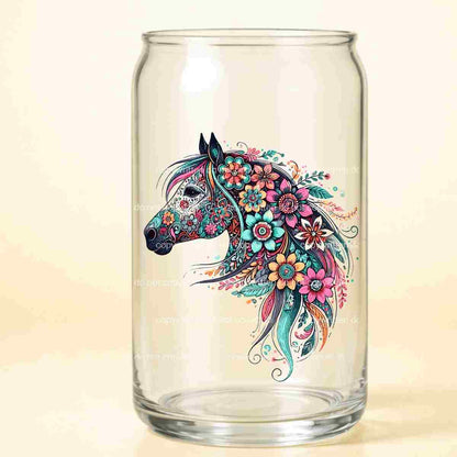 A-1104 FLOWER HORSE 3.75"w x 3.5"h