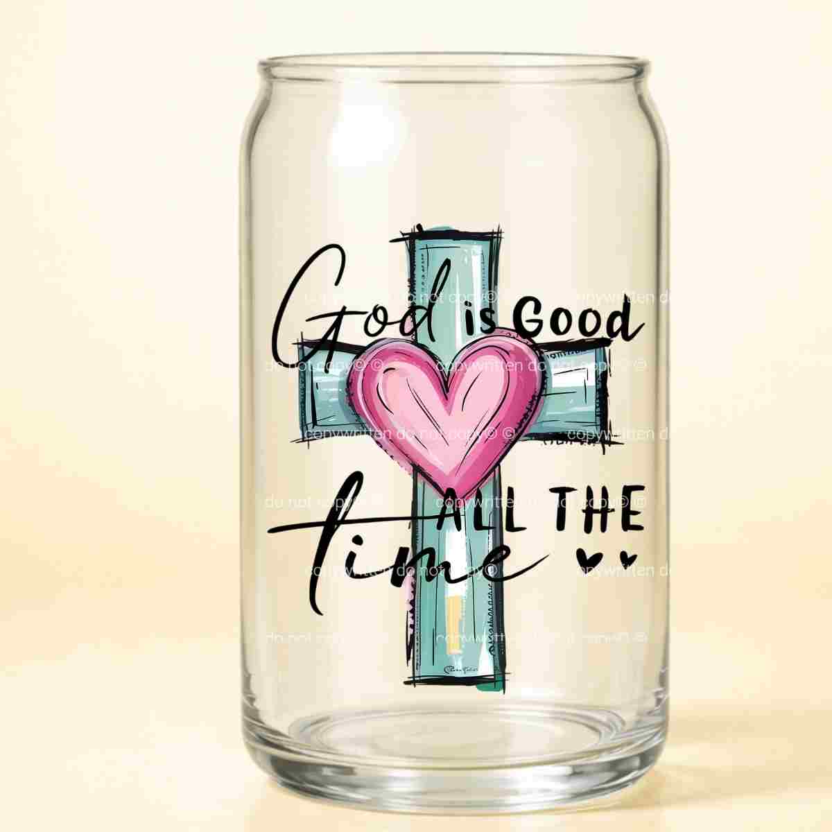 A-1117 GOD IS GOOD   3.75"w x 3.50"h