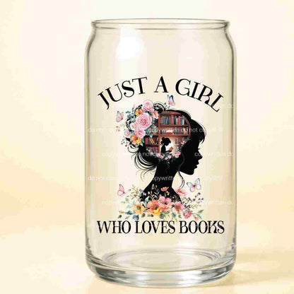 A-1119  GIRL LOVES BOOKS