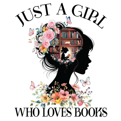 A-1119  GIRL LOVES BOOKS