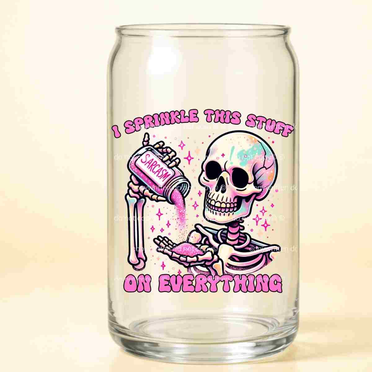 A-1121  SPRINKLE SARCASM  3.75"w x 3.75"h