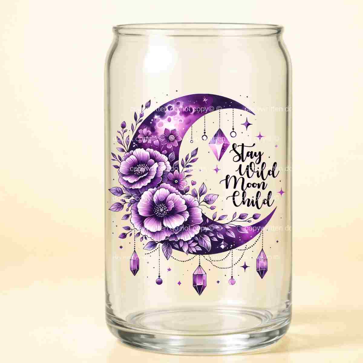 A-1126 PURPLE MOON CHILD 3.75"W X 4.25"H