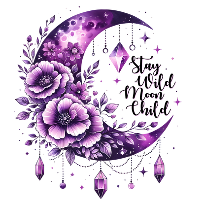 A-1126 PURPLE MOON CHILD 3.75"W X 4.25"H