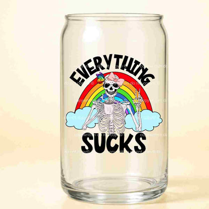 A-1127  EVERYTHING SUCKS  3.75"w x 4"h
