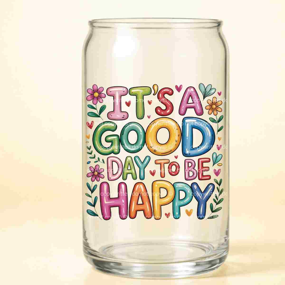 A-1131  BE HAPPY  3.75"W X 3.75"H