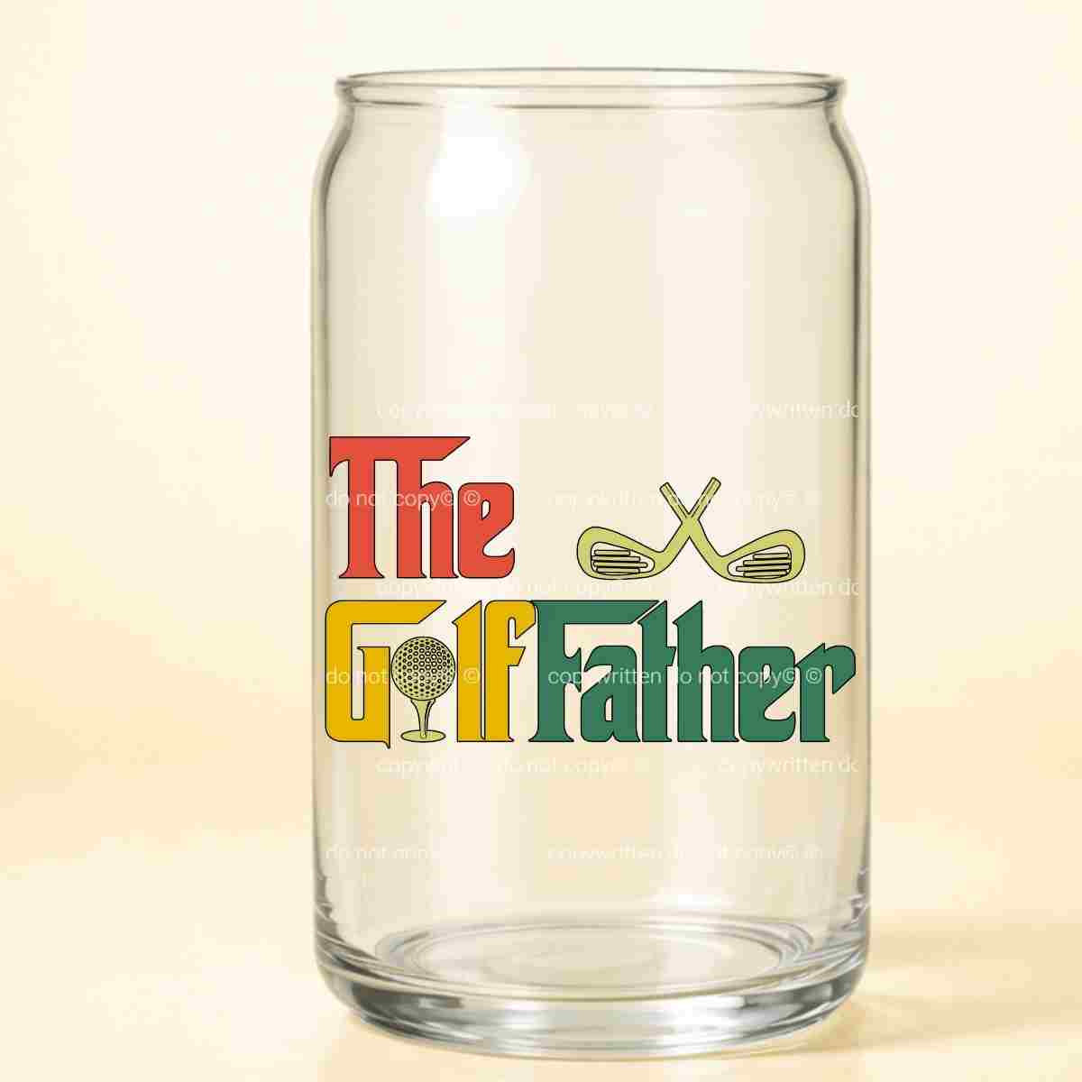 A-1146 GOLF FATHER  3.75"w x 2.50"h
