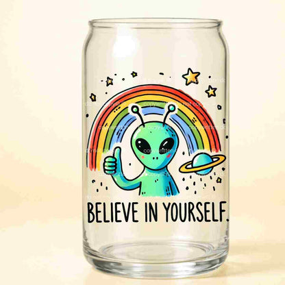 A-1157  BELIEVE  3.75"w x 4"h