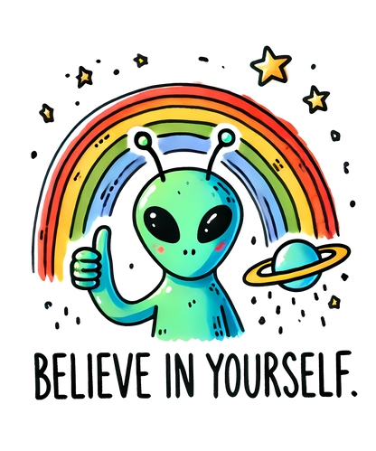 A-1157  BELIEVE  3.75"w x 4"h