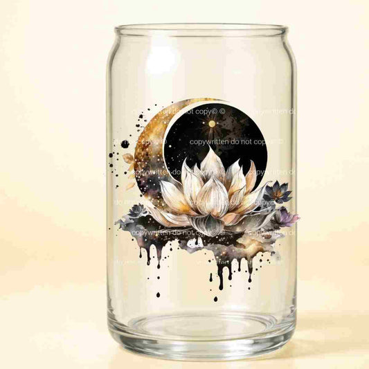 A-1158  LOTUS MOON  3.75"w x 3.75"h