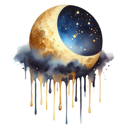 A-1164  MOON DRIP  3.75"w x 4.5"h