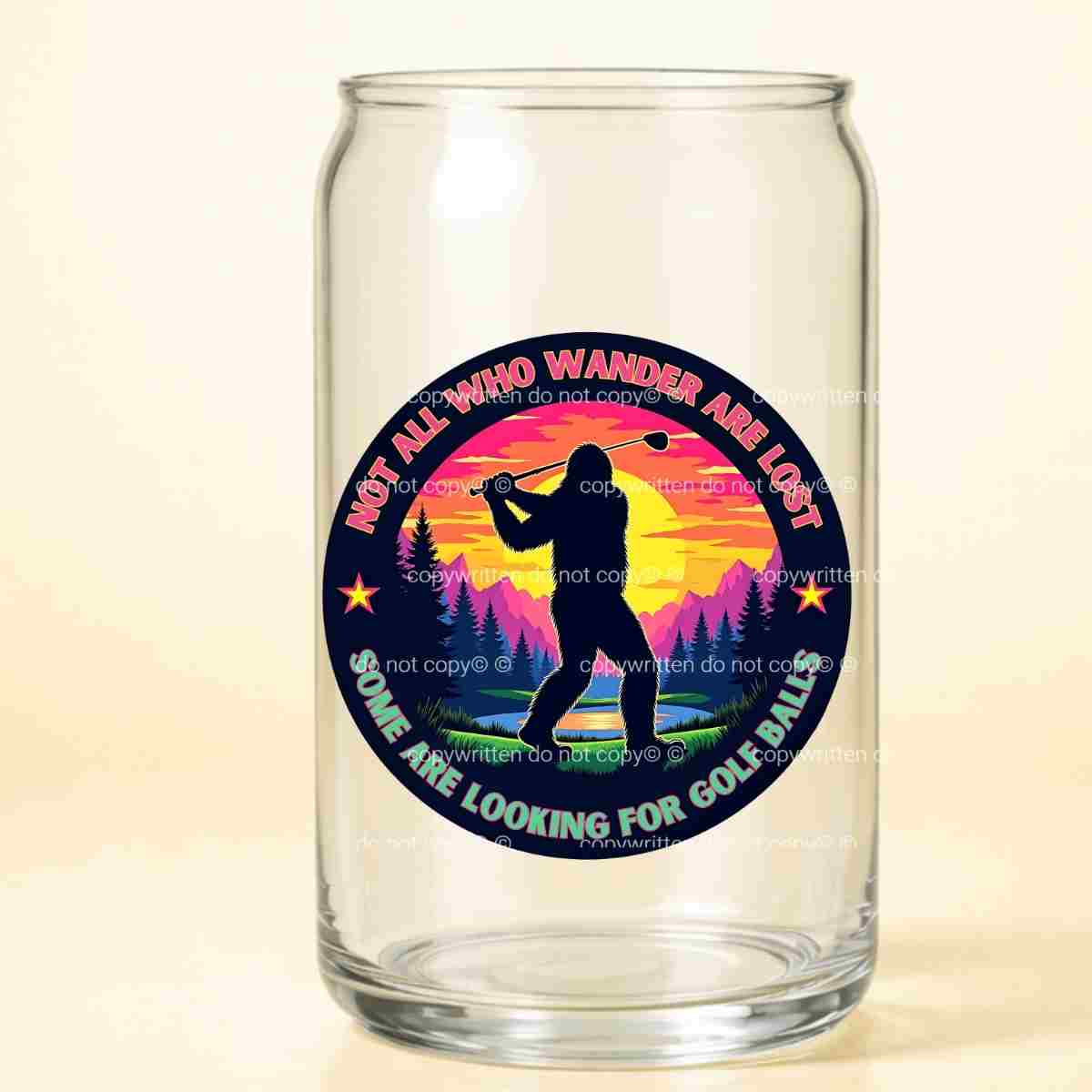 A-1172 BIG FOOT GOLF 3.75"W X 3.75"H