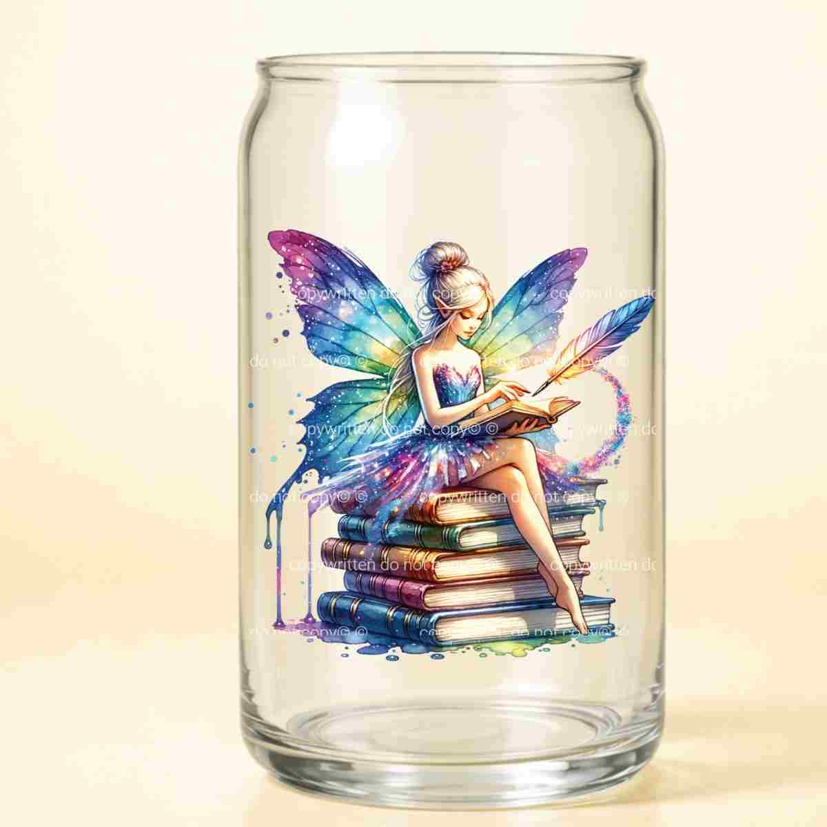 A-1173  book fairy  3.75"w x 4"h