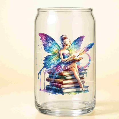 A-1173  book fairy  3.75"w x 4"h