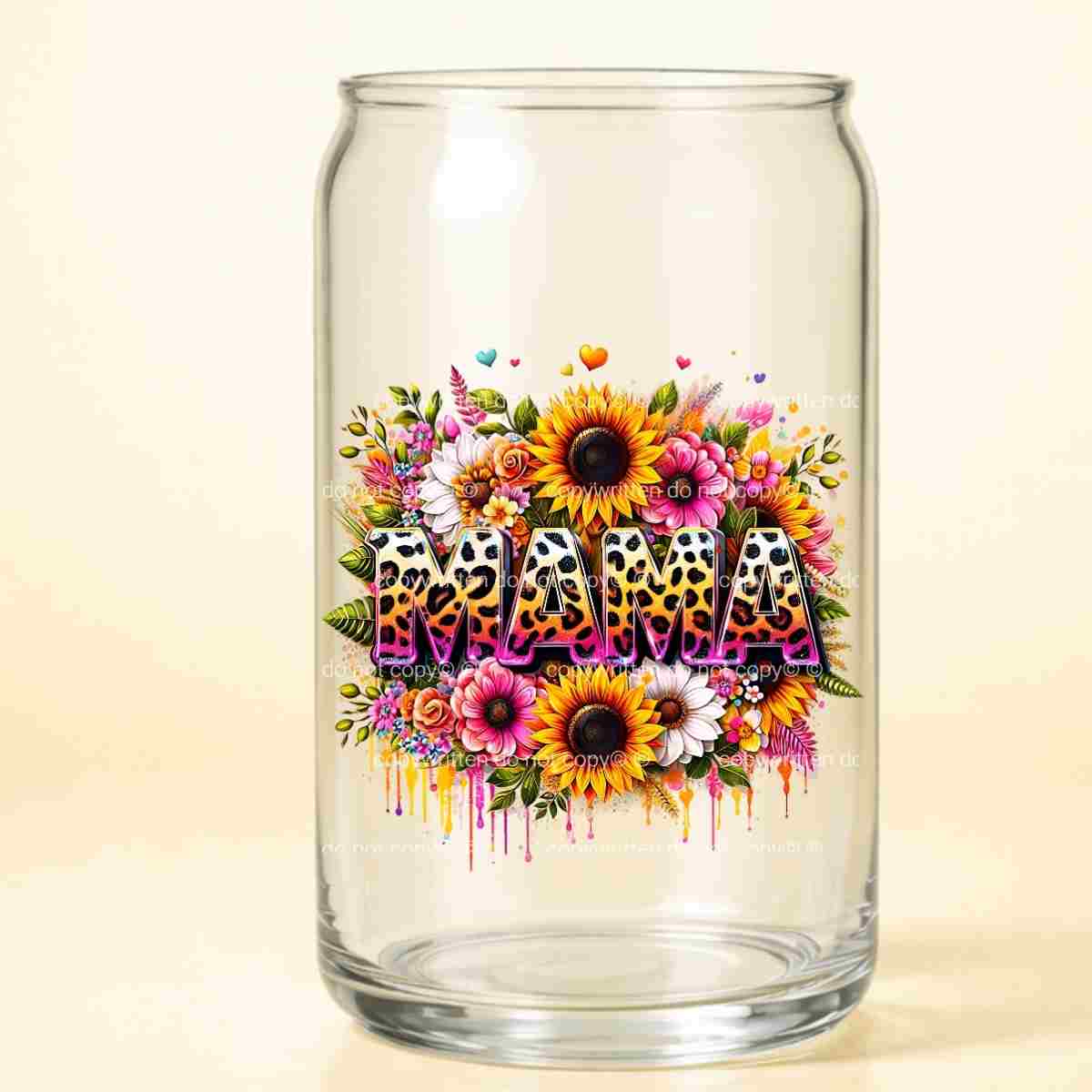 A-1175 SUNFLOWER MAMA 3.75"W X 3.75"H