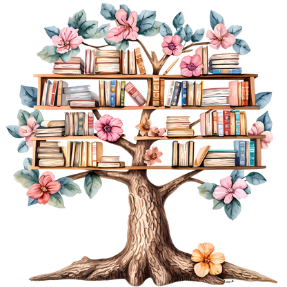 A-1118  BOOK TREE  3.75"W X 3.75"H