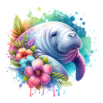 A-1185 MANATEE  3.75"W X 3.75"H