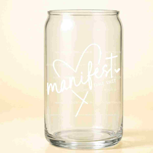 A-1188 B maifest in white 3.75"W X 3.75"H