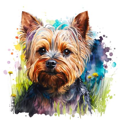 A-1194  yorkie   3.75"w x 3.75"h