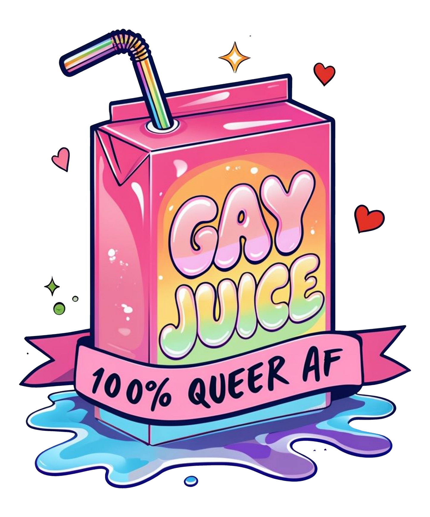 A-1196 GAY JUICE 3.75"W X 3.75"H