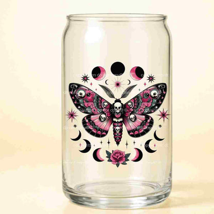A-1199  MOON MOTH  3.75"W X 3.75"H