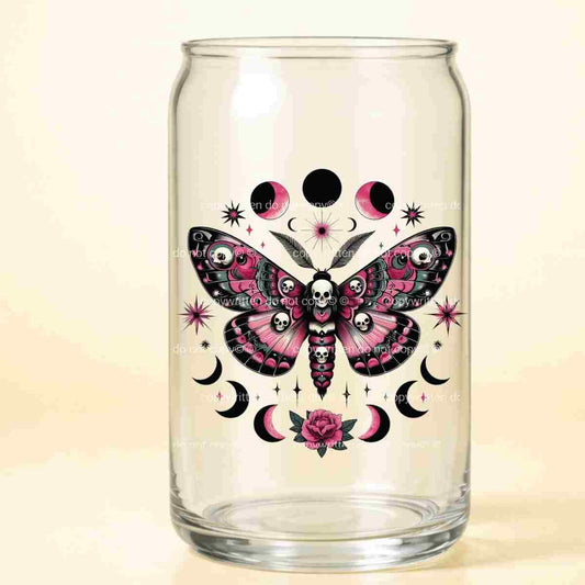 A-1199  MOON MOTH  3.75"W X 3.75"H