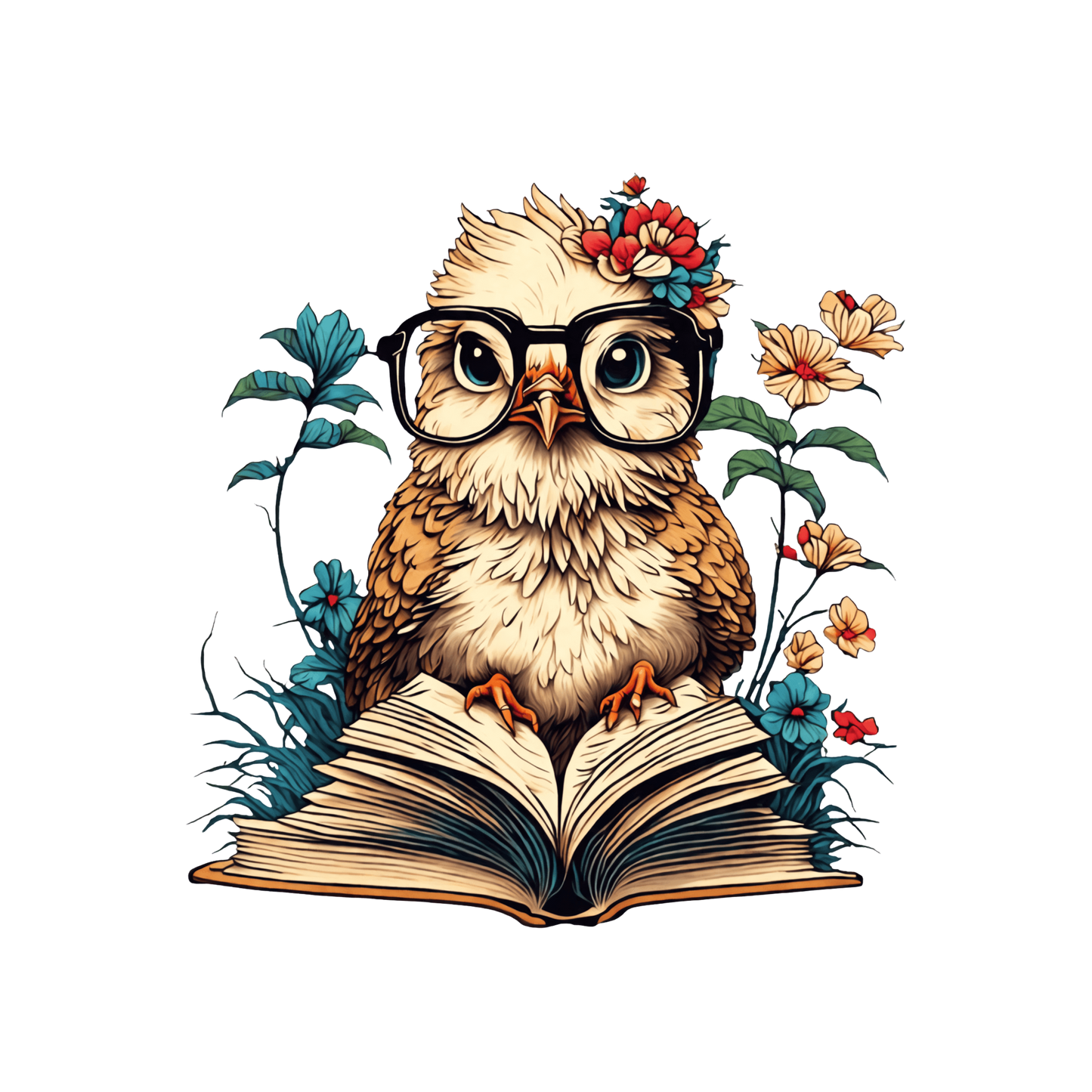 A-1120  BOOK BIRD  3.75"w x 3.75"h