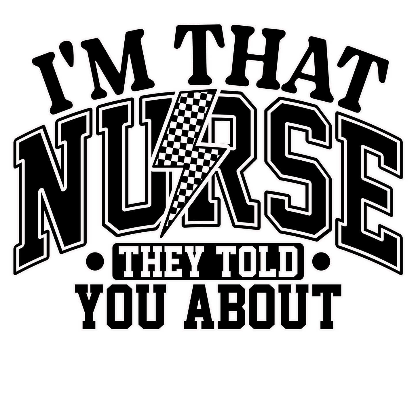 A-1206 that nurse 3.75"w x 3.75"h