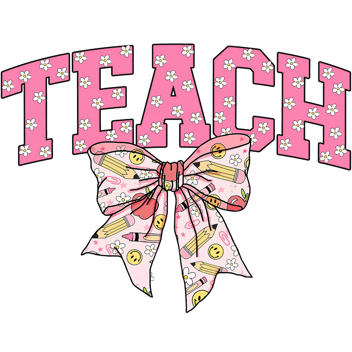 A-1207  TEACH BOW  3.75"W X 3.75"H