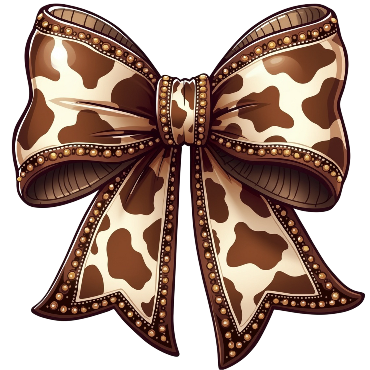 A-1209  COWHIDE BOW 3.75"W X 3.75"H