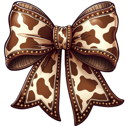 A-1209  COWHIDE BOW 3.75"W X 3.75"H