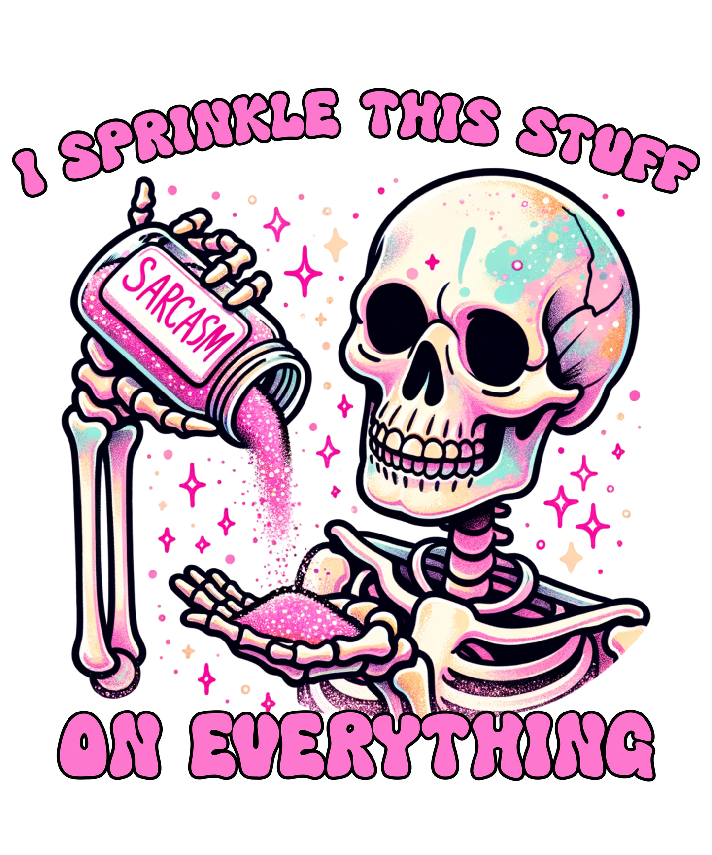A-1121  SPRINKLE SARCASM  3.75"w x 3.75"h