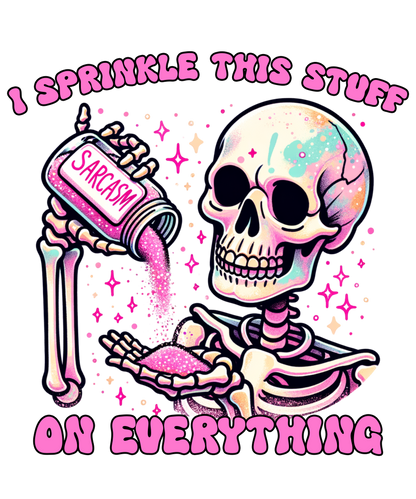 A-1121  SPRINKLE SARCASM  3.75"w x 3.75"h