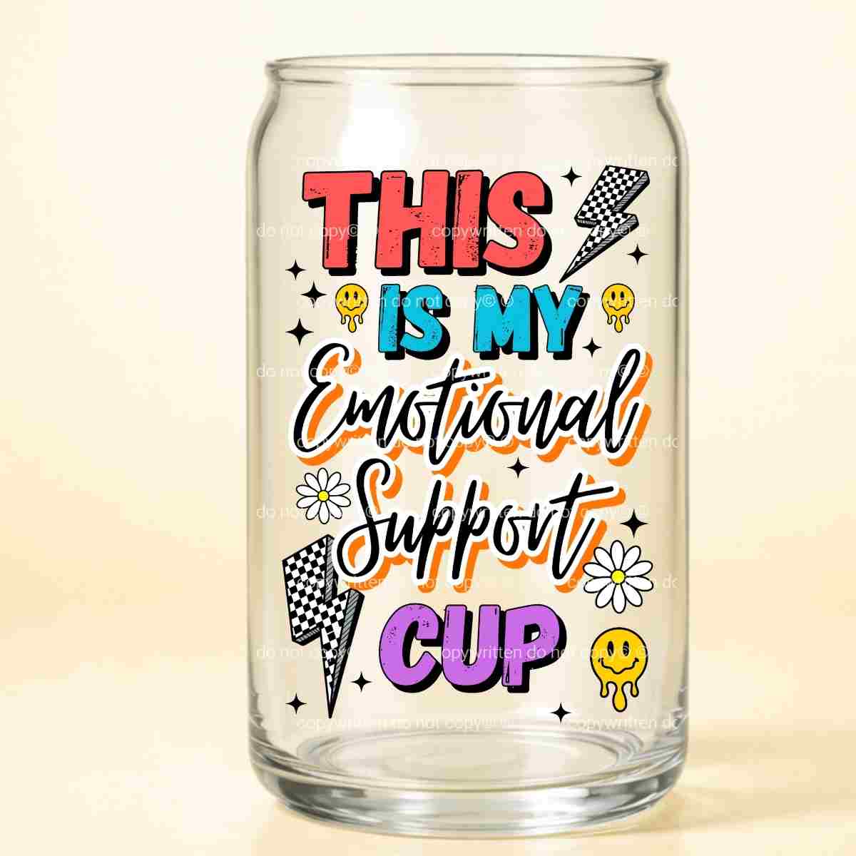A-1224 EMOTIONAL SUPPORT CUP  3.75"w x 5"h