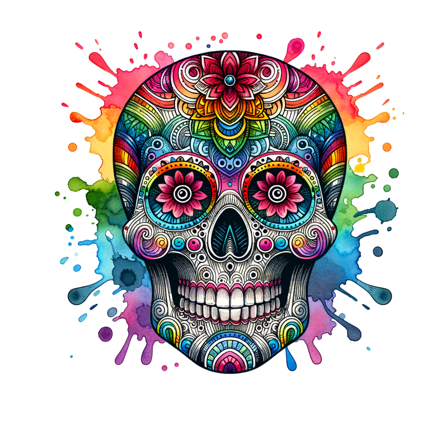 A-1225  COLOR SKULL