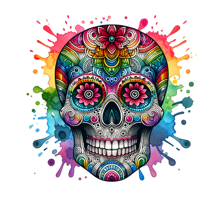 A-1225  COLOR SKULL