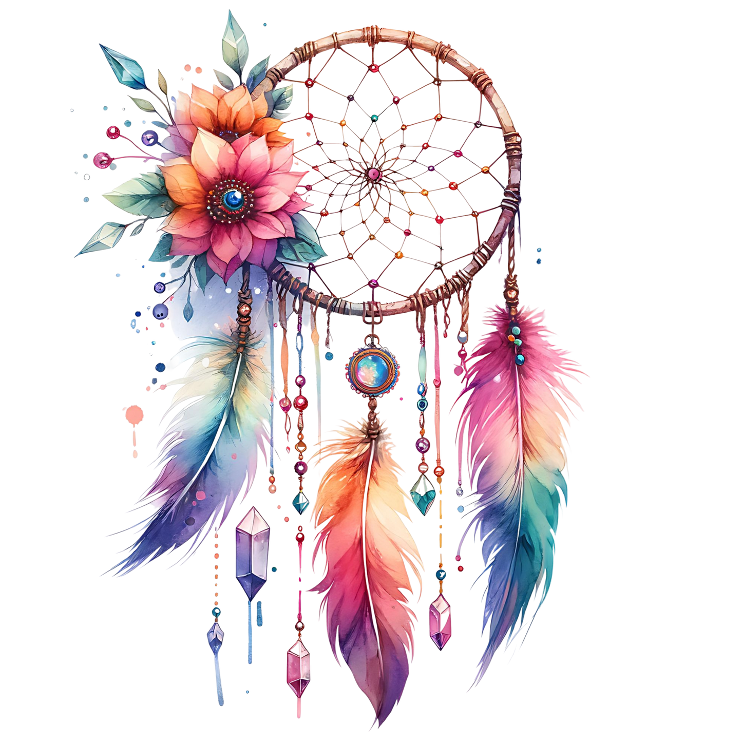 A-1226 DREAMCATCHER  3.75"w x 5.25"h
