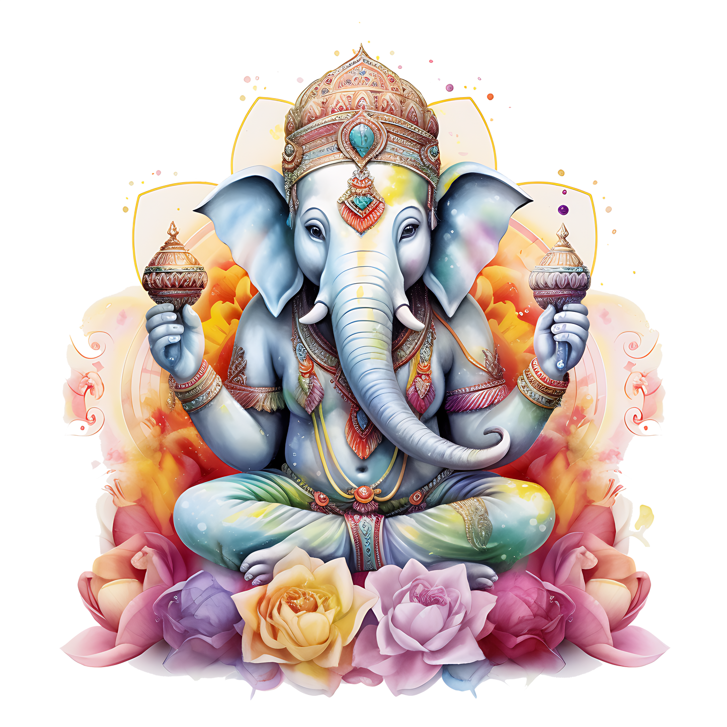 A-1230 ZEN ELEPHANT   3.75"w x 3.75"H