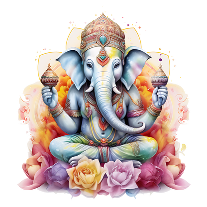 A-1230 ZEN ELEPHANT   3.75"w x 3.75"H