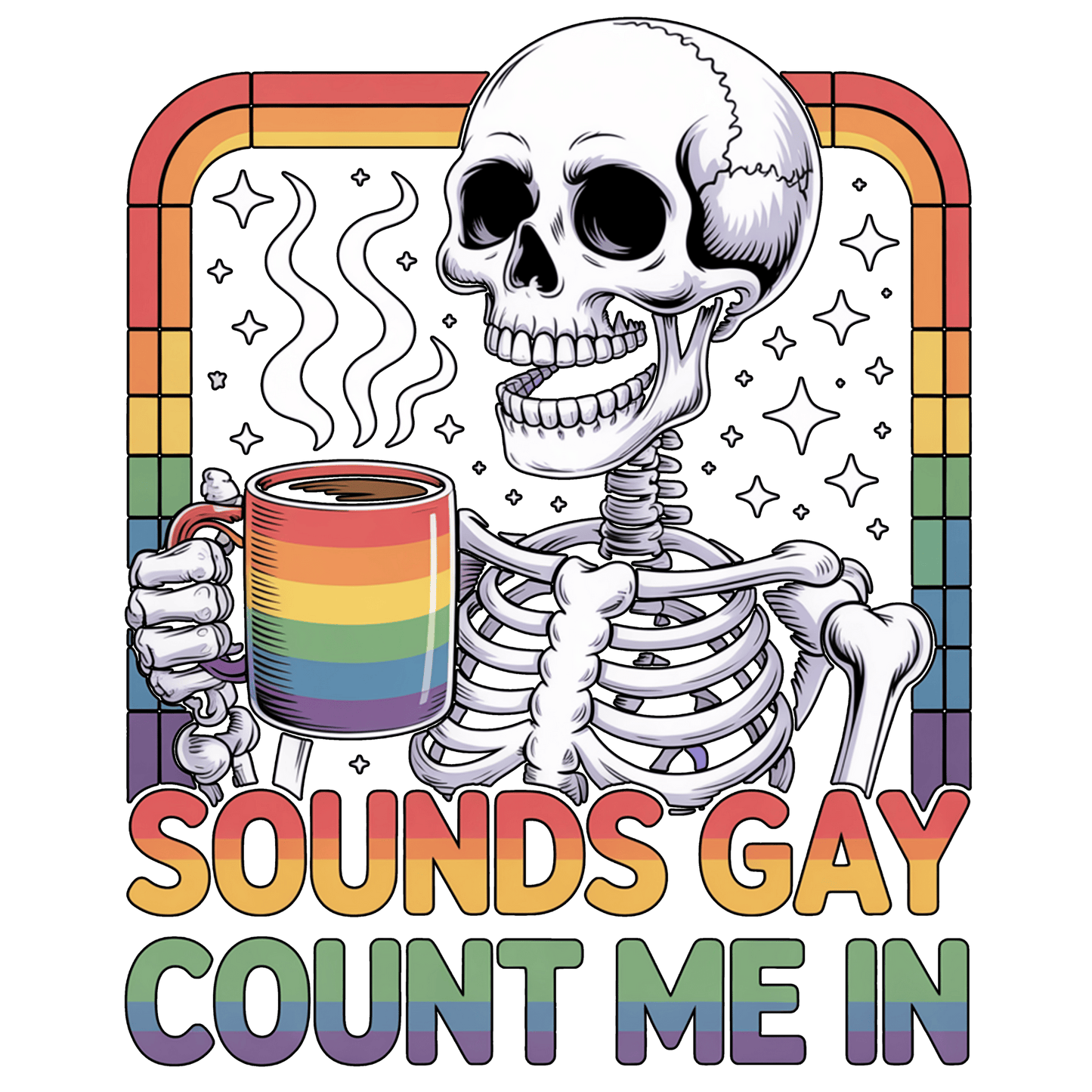 A-1236  SOUNDS GAY 3.75"W  X 4.75"H