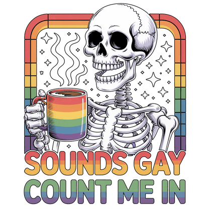 A-1236  SOUNDS GAY 3.75"W  X 4.75"H