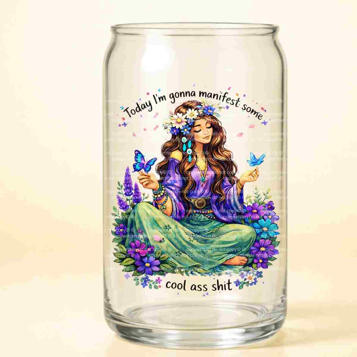A-1242 MANIFEST GIRL  3.75"w x 4.75"h