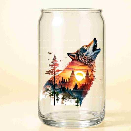 A-1241 HOWLING WOLF  3.75"w x 4"h