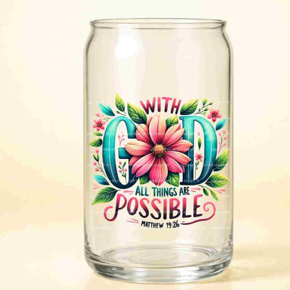 A-1250 GOD POSSIBLE 3.75"W  X 3.75"H