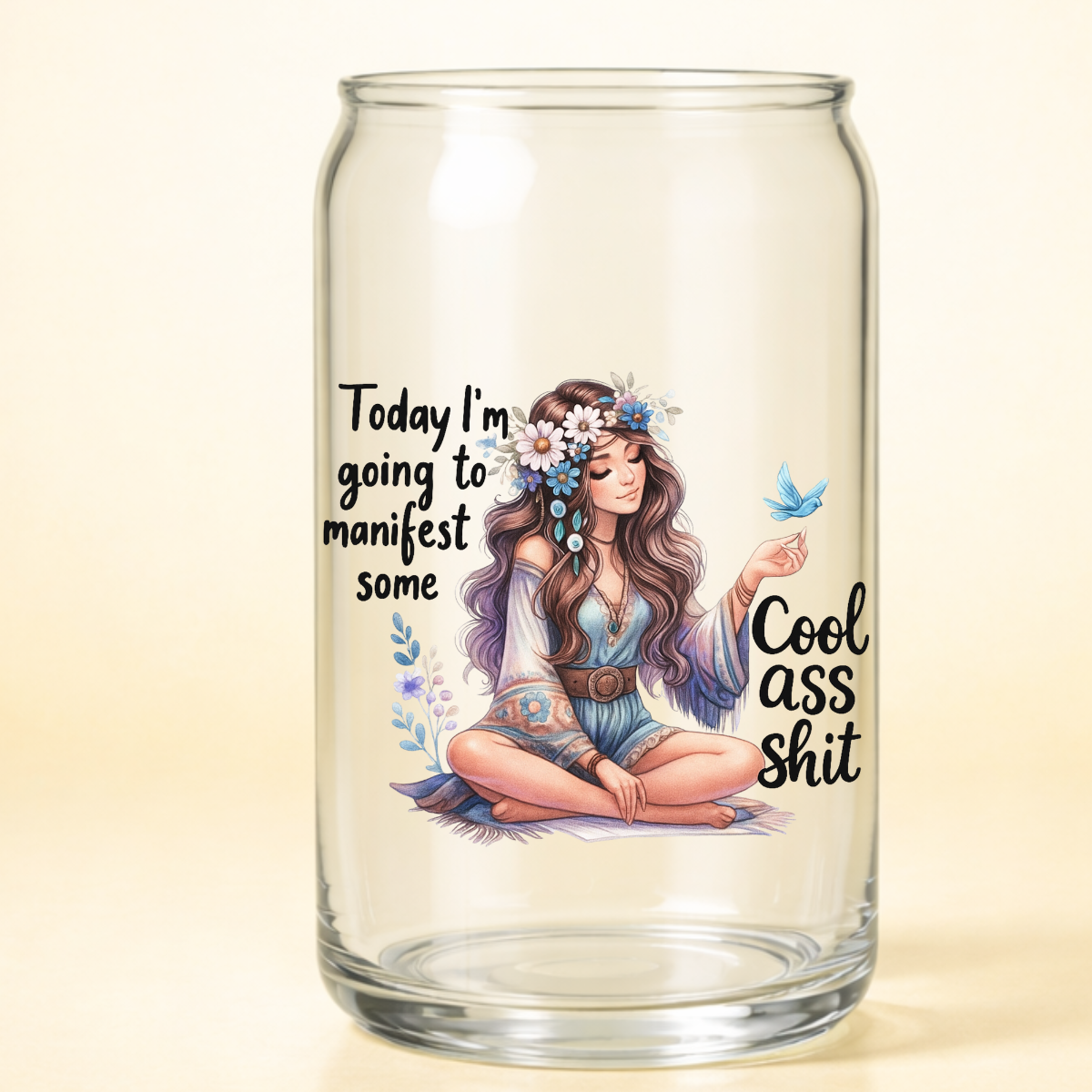 A-1251 MANIFEST GIRL  3.75"W  X 3.50"H
