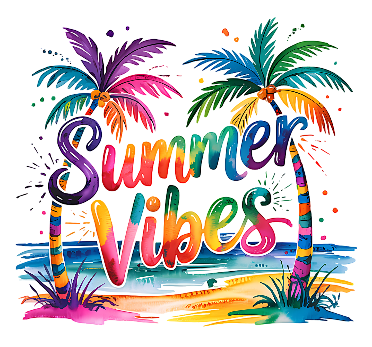 A-1267 SUMMER VIBES 3.75"w x 3.75"h